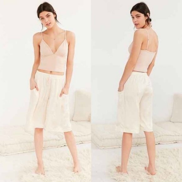 Urban Outfitters Pants - Urban Outfitters Satin Pocket Bermuda Short Out fr